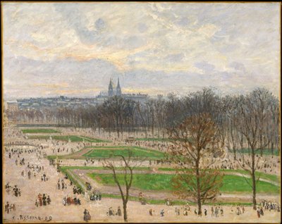 The Garden of the Tuileries on a Winter Afternoon by Camille Jacob Pissarro